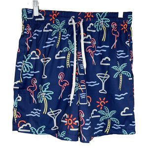 Chubbies The Neon Lights Board Shorts Men Medium 5.5" Colorful Resort Beach